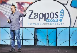 ?? Bill Hughes Las Vegas Review-journal ?? Zappos CEO Tony Hsieh stepped down on Monday after 20 years at the helm.