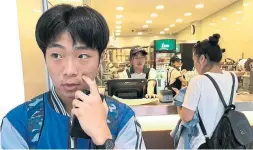  ?? DON LEE/TRIBUNE NEWS SERVICE ?? Zhu Juntao, a 10th-grader at Hangzhou No. 11 High School, says most of his classmates want to get rid of the school's emotion-tracking cameras.