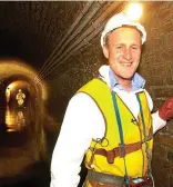  ??  ?? In the sewers: Peter Bazalgette in a TV show about his forefather