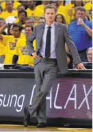  ?? Thearon W. Henderson / Getty Images ?? Steve Kerr may have become a fan of “hero shots” Thursday in Game 3.