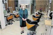  ?? Picture: WERNER HILLS ?? EMPTY SHELL: Andrea Barendse, owner of Ultimate Stylists at the Walmer Park Shopping Centre, has been left with an empty salon and loss of income due to the level one restrictio­n placed on the beauty industry