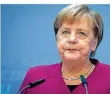  ?? FOTO: DPA ?? „Das bedauere ich sehr“: Angela Merkel nahm gestern klar Stellung.