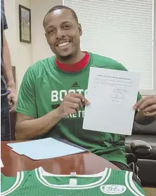  ?? PHOTO COuRTesy BOsTON CelTICs VIa TWITTeR ??