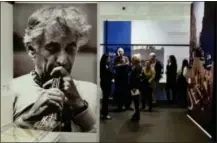  ?? MATT SLOCUM — THE ASSOCIATED PRESS ?? Shown are journalist­s as they tour the Leonard Bernstein exhibit during a press preview at the National Museum of American Jewish History in Philadelph­ia.