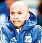  ?? AFP ?? Argentina coach Jorge Sampaoli awaits the kick off of their fiendly with Italy on March 23 ahead of the Russia 2018 World Cup.