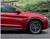  ??  ?? Flagship Stelvio Q has twin-turbo V6 engine, hi-tech suspension.