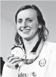  ?? TAMAS KOVACS, EPA ?? Katie Ledecky had won 12 of 12 career world championsh­ip races.