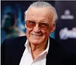  ?? (Danny Moloshok/Reuters) ?? COMIC BOOK creator and executive producer Stan Lee poses at the world premiere of the film ‘Marvel’s The Avengers’ in Hollywood in 2012.