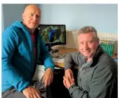  ??  ?? Alan Hinkes (left) and film-maker Terry Abraham.