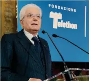  ??  ?? ANSA
Al Quirinale. Il capo dello Stato, Sergio Mattarella, al 30° anniversar­io di Telethon