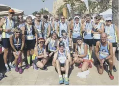  ??  ?? FUN IN THE SUN: Harriers enjoyed great weather in
Palma.