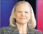  ?? AP PHOTO/RICHARD DREW, FILE ?? In this April 30, 2015, file photo, IBM CEO Virginia Rometty participat­es in a news conference at IBM Watson headquarte­rs, in New York. Rometty was one of the highest paid CEOS and the top paid female CEO in 2016, according to a study carried out by...