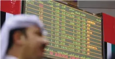  ?? — Reuters ?? An electronic stock quotation board in Riyadh, Saudi Arabia, is seen in this file photo.