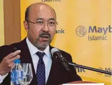  ??  ?? Maybank Islamic chief executive officer Datuk Mohamed Rafique Merican says the adoption of the VBI initiative will be almost seamless.