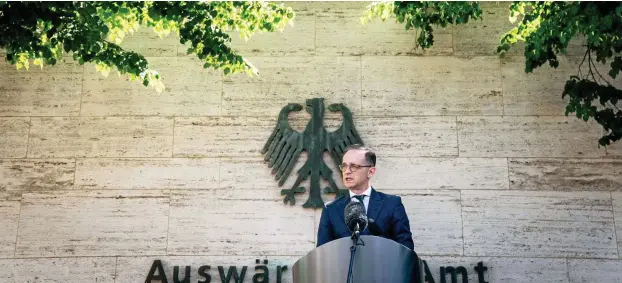  ?? FOTO: KAY NIETFELD / DPA ?? Seit dem 17. März gilt eine allgemeine Reisewarnu­ng. Zum 15. Juni will Außenminis­ter Heiko Maas (SPD) sie durch Reisehinwe­ise für einzelne Länder ersetzen.