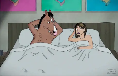  ??  ?? Escena de Bojack Horseman.