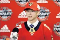  ?? JONATHAN DANIEL/GETTY IMAGES ?? Aleksi Heponiemi was selected 40th overall by the Florida Panthers on Saturday. The 18-year-old is from the same hometown of Tampere, Finand, as Panthers’ top-line center Aleksander Barkov.