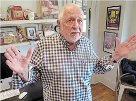  ?? FRAZIER MOORE THE ASSOCIATED PRESS FILE PHOTO ?? Writer and illustrato­r Bruce McCall in New York in 2013. McCall, who was from Simcoe, died May 5 at age 87.