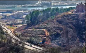  ?? Chattanoog­a Times Free Press File Photo ?? Trees are removed from Stringer’s Ridge along U.S. Highway 27 earlier this year.