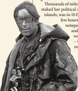  ??  ?? The journalist Max Hastings – pictured on the Falklands while embedded with the British task force – hailed paratroope­rs’ absolute certainty in the prospect of victory