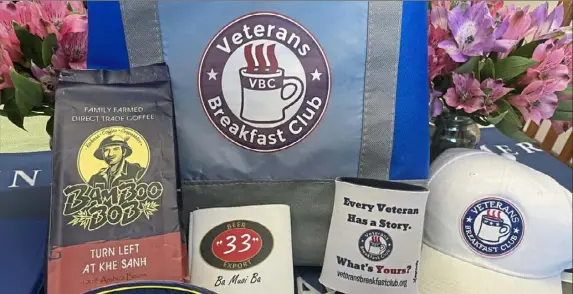  ?? Veterans Breakfast Club ?? The contents of a welcome home bag given to Vietnam War veteran by the Veterans Breakfast Club.
