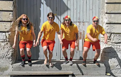  ?? SUPPLIED ?? Christchur­ch surf rock band The Wendys.