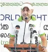  ??  ?? Chief Commercial Officer Etisalat Lanka Yasser Aboulamaye­m on the long term sustainabl­e initiative­which ensures the best possible vision care for deserving individual­s thus improving quality of life