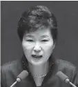  ??  ?? Park Geun-hye