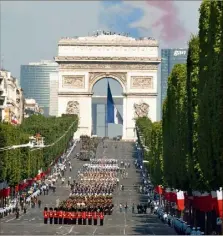  ?? (Photo AFP) ?? Défilé du -Juillet  sur les Champs-Elysées.