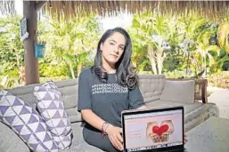  ?? AMY BETH BENNETT/SOUTH FLORIDA SUN SENTINEL ?? Shelly Tygielski, of Lighthouse Point, has created Pandemic of Love, which matches donors with people who have coronaviru­s-related needs, such as groceries.