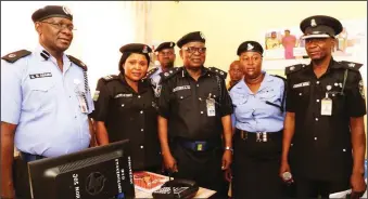  ??  ?? Commission­ing of the gender desk at Nasarrawa Gwom Police Division Plateau State Command