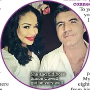  ??  ?? She and old boss Simon Cowell get on very well