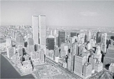  ?? ?? SHE WASN’T THERE: The World Trade Center in New York, on March 1, 1989.