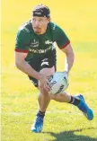  ?? Picture: Phil Hillyard ?? FOCUSSED; Damien Cook during Rabbitohs training at Redfern.