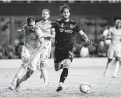  ?? MATIAS J. OCNER mocner@miamiheral­d.com ?? Inter Miami forward Leonardo Campana, back from injury, could see more action against D.C. United on Sunday.