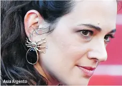  ??  ?? Asia Argento