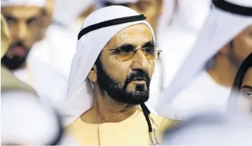  ?? PHOTO: GETTY IMAGES ?? In charge . . . Sheikh Mohammed bin Rashid Al Maktoum is the absolute ruler of Dubai.