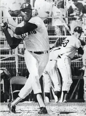  ?? United Press Internatio­nal 1972 ?? Willie McCovey takes a swing in spring training on March 11, 1972 in Phoenix. He was coming off four seasons with at least 20 intentiona­l walks in each.