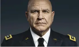  ?? Photograph: AP ?? HR McMaster, in a detail from the cover of his book.