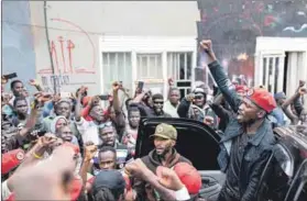  ?? Photo: Luke Dray/getty Images ?? United forces: People Power leader and popular musician Bobi Wine has formed an alliance with the Forum for Democratic Change leader, Kizza Besigye.