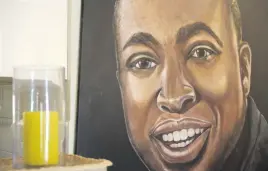  ??  ?? FULL OF LIFE. A portrait of Simba Mhere, who died in a car accident in 2015.