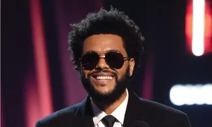  ??  ?? ‘Forever grateful’ … The Weeknd. Photograph: Kevin Mazur/Getty Images for iHeartMedi­a