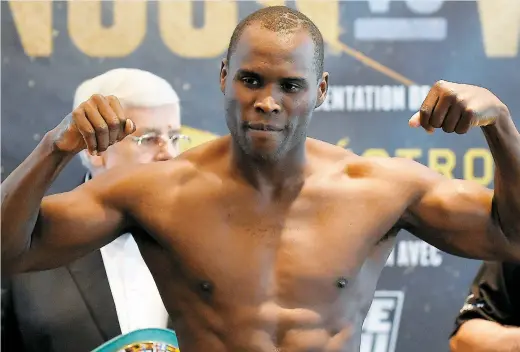  ?? PHOTO JOURNAL DE QUEBEC, STEVENS LEBLANC ?? Adonis Stevenson est confiant à l’approche de son combat face à Thomas Williams au Centre Vidéotron.