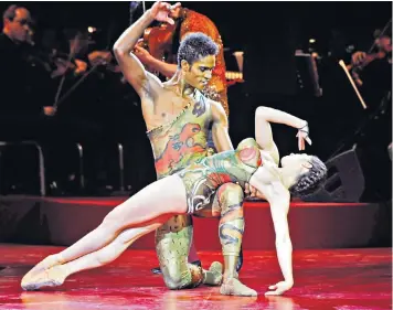  ??  ?? Fernando Montaño, who joined the Royal Ballet in 2006, dancing with Romany Pajdak. The soloist is on a year-long sabbatical