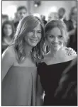  ?? APPLE
Jennifer Aniston (left) stars as Alex Levy and Reese Witherspoo­n as Bradley Jackson in The Morning Show. ??