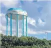  ?? SUSANNAH BRYAN/SUN SENTINEL ?? Hollywood scored a small but key victory Tuesday in its battle to keep the 32-story metal tower out of West Lake Park.