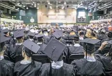  ?? Joe Buglewicz/The New York Times ?? Sudents during a graduation ceremony at Motlow State Community College on May 6 in Tullahoma, Tenn.