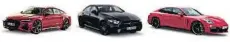  ??  ?? Audi RS 7 Sportback 600 CV 250 km/h 12,3 l 535 l 146.010 €
AMG CLS 53 4Matic 435 CV 250 km/h 9,3 l 490 l 129.000 €
Panamera GTS 460 CV 292 km/h 12 l 500 l 161.688 €