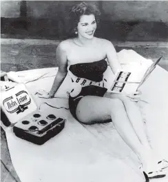  ?? ACERVO ESTADÃO ?? Traje de banho. Martha Rocha ficou em segundo lugar no concurso de 1954