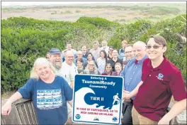  ?? PHOTO PROVIDED BY LORI DENGLER ?? The Redwood Coast Tsunami Work Group celebrates its 25th anniversar­y this week. Pictured: Group members who worked on the Manila Tsunamirea­dy effort in 2019.